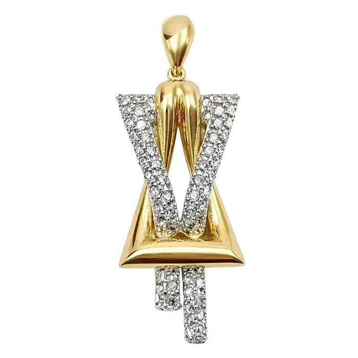 آویز گردنبند طلا 18 عیار زنانه طرح فرشته وزن 7.2 گرم