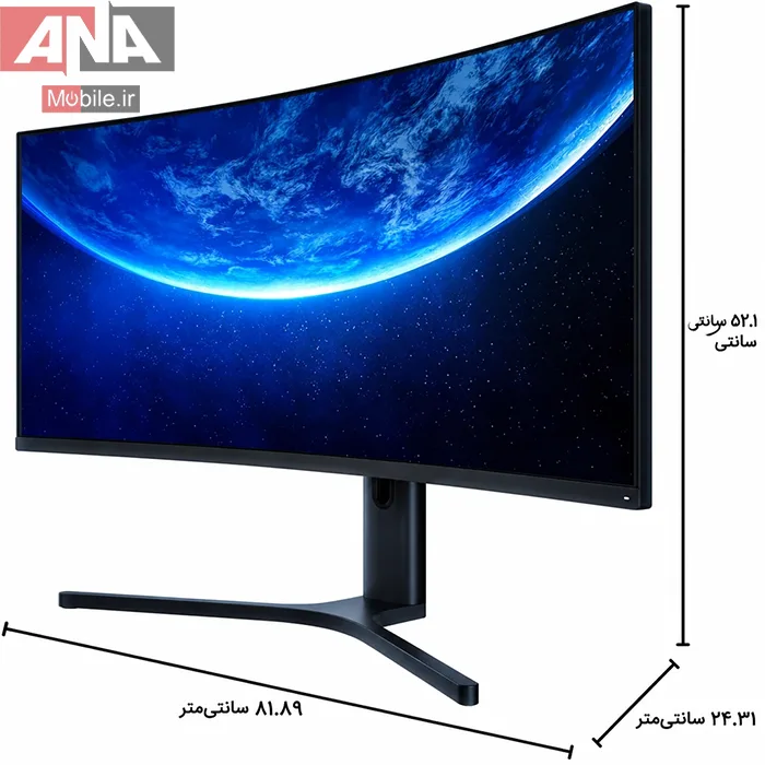 مانيتور (استوک) گيمينگ خميده شيائومي مدل Xiaomi Mi Curved Gaming Monitor, 34" Black- BHR5131EN