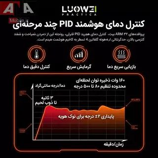 هويه ديجيتال روميزي هوشمند 180 وات لووي به همراه دسته C210 مدل LUOWEI LW-SS02-C210
