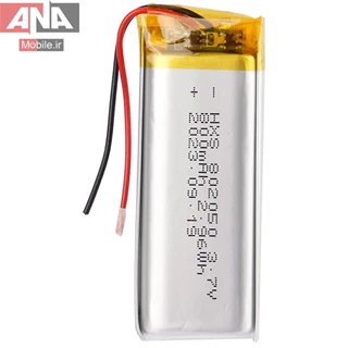 باتري ليتيوم آدامسي سايز 9*20*50mm ظرفيت 800mah