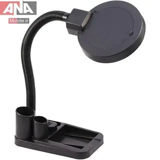 چراغ و ذره‌بين روميزي با بزرگنمايي 5X و 10X مدل A808 LED