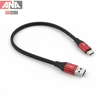 کابل شارژ و انتقال داده USB به Type-C بنيس طول 20 سانتي‌متر مدل BENIS 101