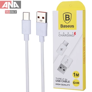 کابل فست شارژ TYPE-C باسئوس مدل Baseus 6AM 1m