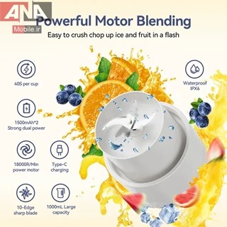 مخلوط کن و اسموتي ساز قابل حمل بلندر مدل Blender JC-19A100P 