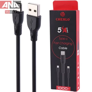 کابل تايپ سي فست شارژ 5 آمپر چرلو CH-TC09 مدل Cherlo CH-TC09