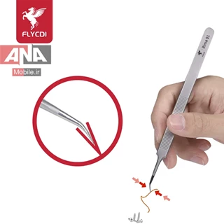 پنس نوک تيز سرکج دسته بلند مدل FLYCDI Rima 01
