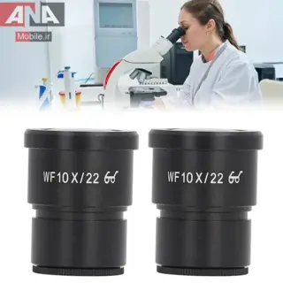 چشمي لوپ و ميکروسکوپ بسته 2 عددي (دهانه 30 ميلي‌متر / ديد عريض) مدل Fabater WF10X/22 