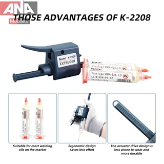 ابزار تزريق فلکس و روغن و خمير قلع کايزي مدل KAISI K-2208 