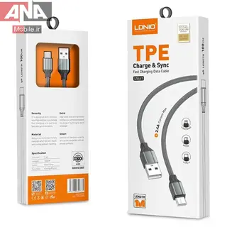 کابل ميکرو يو اس بي فست شارژ 2.4 آمپر الدينيو مدل LDNIO LS441
