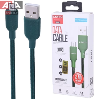 کابل ميکرو يو اس بي فست شارژ 2.4 آمپر ليتو مدل LEITU LD-39