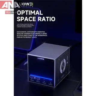 هاب شارژ و مولتي شارژر روميزي هوشمند 80 وات لووئي مدل LUOWEI LW-U1-mini