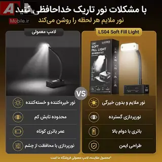 چراغ کار و ميني لايت روميزي لووي مدل LUOWEI LW-LS04