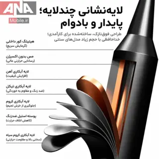 نوک هويه سر کاتري لووي مدل LUOWEI LW-C210-K Black Steel