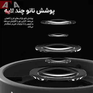 رينگ لايت و لنز پلاريزه ميکروسکوپ و لوپ لووي مدل LUOWEI LW-LS02