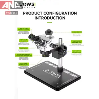 لوپ سه چشم 7050 لووي مدل LUOWEI LW-TR01-B3TV