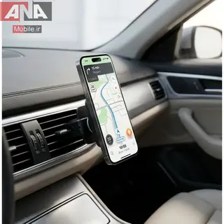 پايه نگهدارنده مغناطيسي موبايل مخصوص دريچه کولر مودوس مدل MODOS H57
