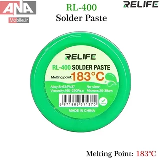 خمیر قلع 183درجه 20گرمی ریلایف مدل RELIFE RL-400 (183.C)