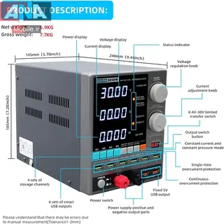 منبع تغذيه 30 ولت 10 آمپر سوگون مدل SUGON 3010PM 2026