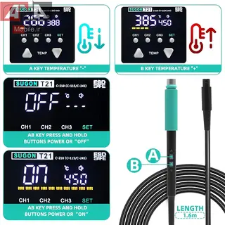هويه حرفه اي 120 وات تک دسته T210 سوگون مدل SUGON T21