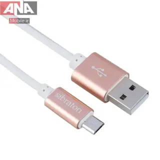 کابل میکرو یو اس بی 2.1 آمپر سیبراتون مدل Sibraton S221A 2.1A 1.1m