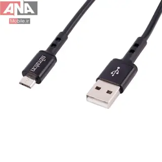 کابل میکرو یو اس بی 2.1 آمپر سیبراتون مدل Sibraton S232A 2.1A 1.1m