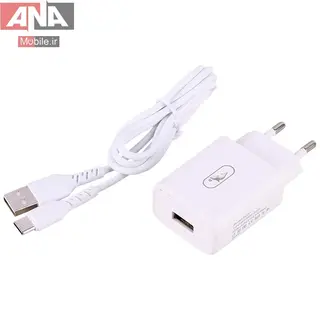 شارژر ديواري 12 وات + کابل تايپ سي اسکاي دلفين مدل Sky Dolphin SC07T