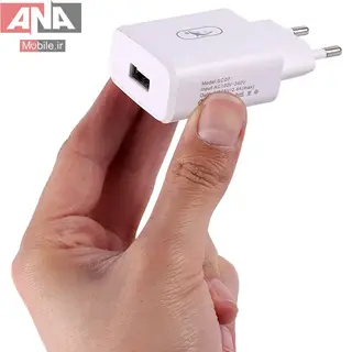 شارژر ديواري 12 وات + کابل تايپ سي اسکاي دلفين مدل Sky Dolphin SC07T