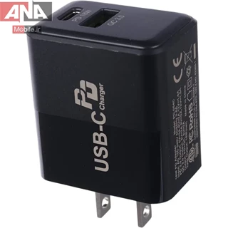 کلگي شارژر 18 وات + کابل تايپ سي مدل USBGD PD-054C PD QC3.0