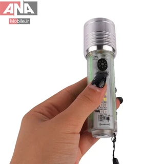 چراغ قوه چند حالته شارژی با نور UV