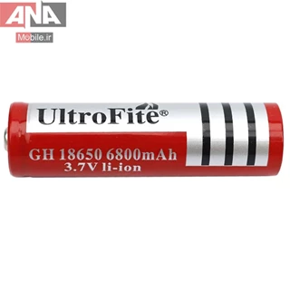 باتري ليتيوم شارژي ظرفيت 6800mAh مدل UltroFite GH18650