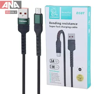 کابل تايپ سي فست شارژ 3 آمپر دنمن مدل Vdenmenv D58T