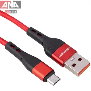 کابل ميکرو يو اس بي فست شارژ 2.4 آمپر دنمن مدل Vdenmenv D60V 2.4A 0.9m