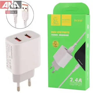 شارژر ديواري 12 وات + کابل تايپ سي دنمن مدل Vdenmenv DC05T