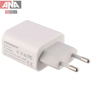 شارژر ديواري 12 وات + کابل تايپ سي دنمن مدل Vdenmenv DC05T