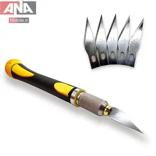 کاتر ظريف‌کاري و تعميرات موبايل به همراه 10 عدد تيغ يدک مدل WLXY WL-9302S