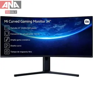 مانيتور (استوک) گيمينگ خميده شيائومي مدل Xiaomi Mi Curved Gaming Monitor, 34" Black- BHR5131EN