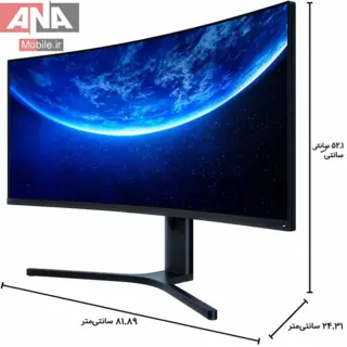 مانيتور (استوک) گيمينگ خميده شيائومي مدل Xiaomi Mi Curved Gaming Monitor, 34" Black- BHR5131EN