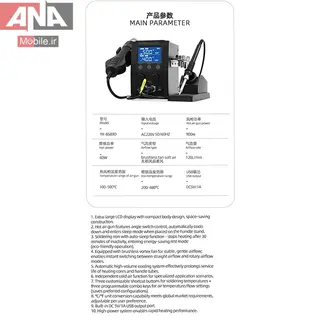 هيتر و هويه ديجيتال 900 وات ياکسون مدل Yaxun YX-8589D