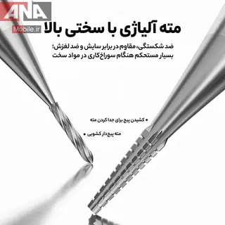 مجموعه دو عددي مته بازکننده پيچ‌ هرز و خراب موبايل لووي مدل LUOWEI LW-331