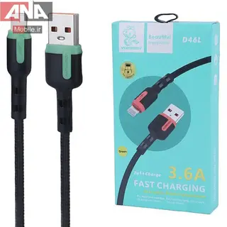 کابل لايتنينگ فست شارژ 3.6 آمپر دنمن مدل vdenmenv D46L