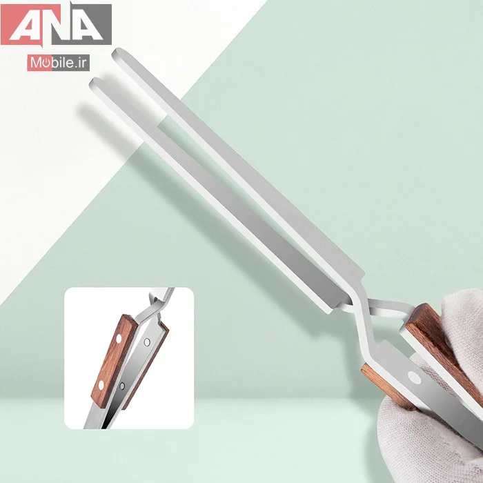پنس فيبري قفل دار انبري سرصاف پهن مدل 1Pk 16cm