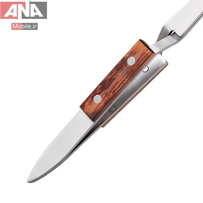 پنس فيبري قفل دار انبري سرصاف پهن مدل 1Pk 16cm