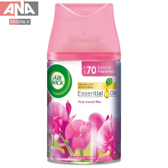 اسپري خوشبوکننده هواي اتوماتيک ايرويک با رايحه نخود شيرين صورتي مدل Air Wick Pink Sweet Pea