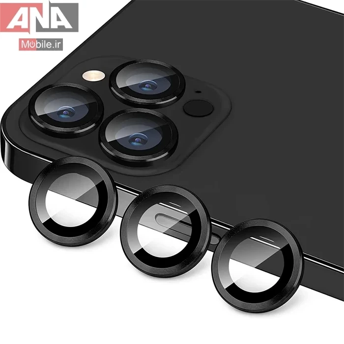 شیشه دوربین+فریم آیفون Iphone 12 Promax (ست6تیکه)