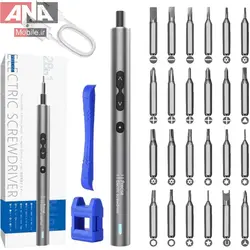 پيچ گوشتي شارژي 28 تکه مدل Precision Electric screwdriver 28in1