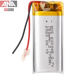 باتري ليتيوم آدامسي سايز 7*20*45mm ظرفيت 750mah