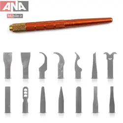ست تیغ تعویض IC 14تیکه مدل ART KNIFE SW-108