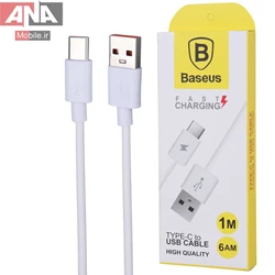 کابل فست شارژ TYPE-C باسئوس مدل Baseus 6AM 1m