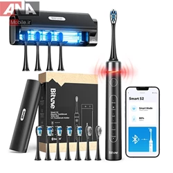 مسواک برقی هوشمند با نگهدارنده و ضدعفونی UV دیواری بیت وی مدل Bitvae S2+HD2
