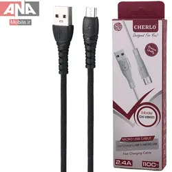 کابل ميکرو يو اس بي فست شارژ 2.4 آمپر چرلو مدل Cherlo CH-V8K01